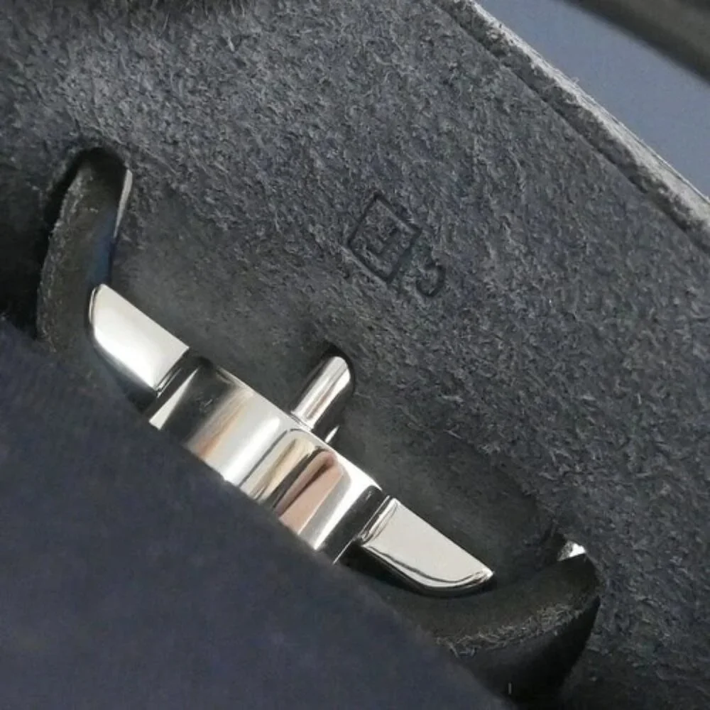 Hermes Beige Navy Toile H Officier Herbag PM 2 in 1 Handbag C□F 117854 - Picture 6 of 10